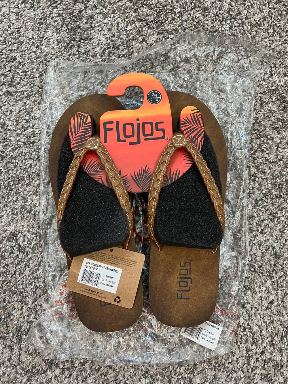 Flojos Sky Tan Flip Flops